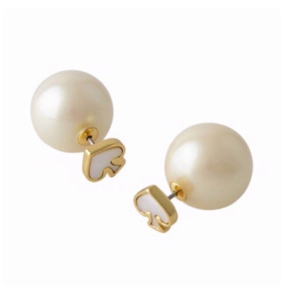 KATE SPADE • Signature Reversible Pearl Earrings - Picture 3 of 9